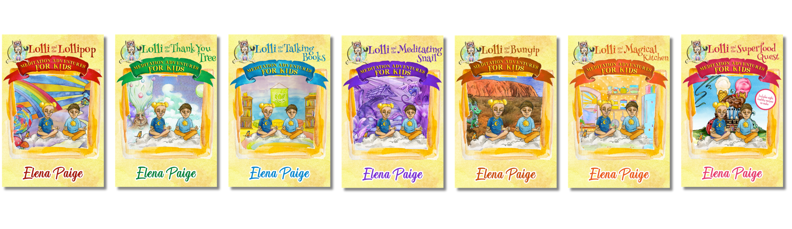 Lolli Meditation Adventures for Kids series — 7 books by Elena Paige